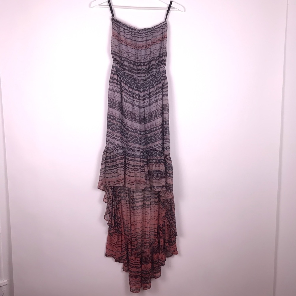 Gypsy High Low Printed Maxi Dress